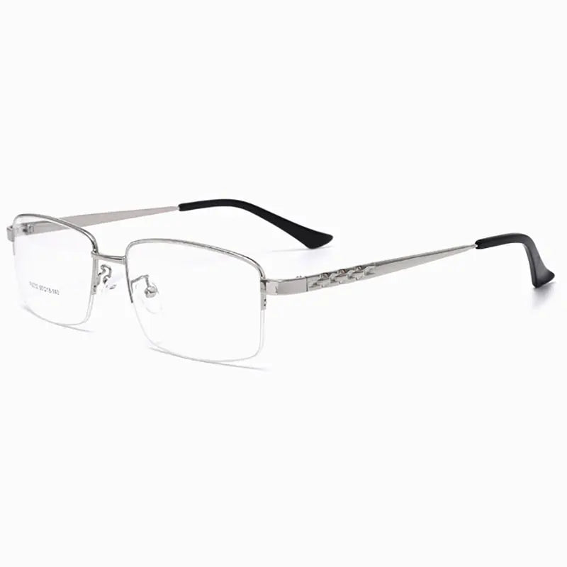 Hotochki Men's Semi Rim Big Square Alloy Eyeglasses 603244