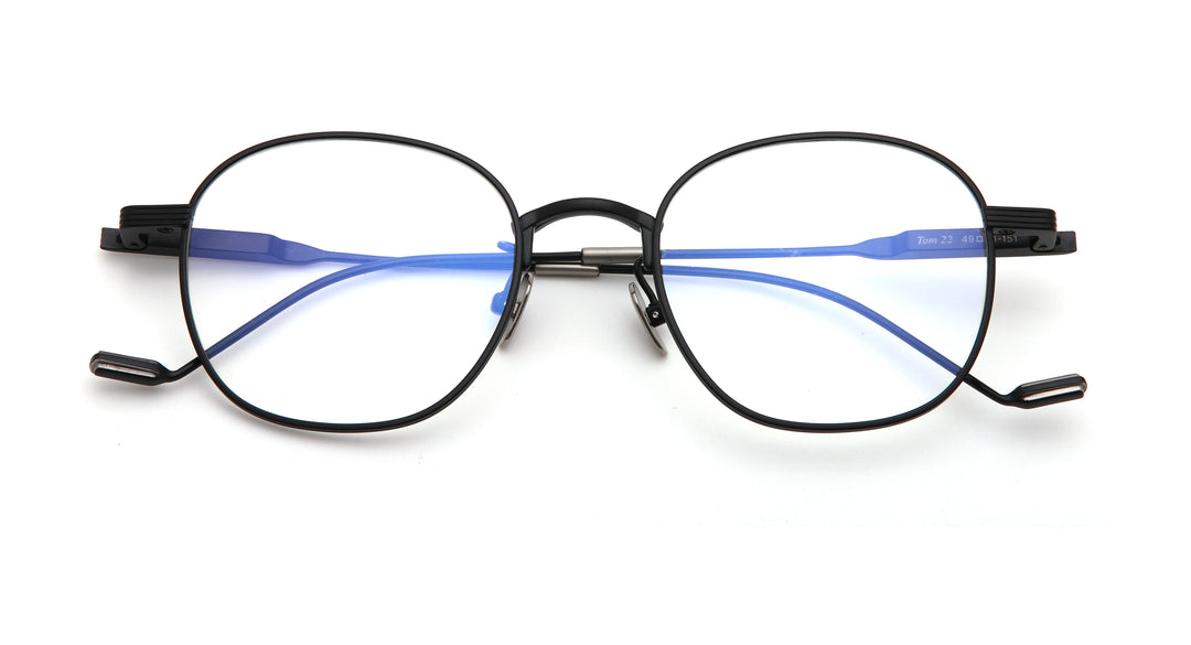 Muzz Unisex Full Rim Oval Round Titanium Eyeglasses 21022