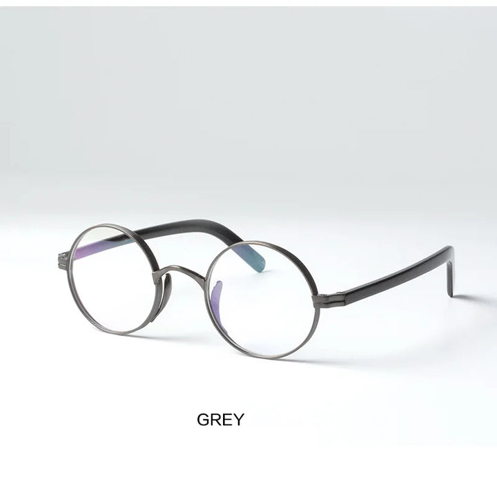 Muzz Women's Full Rim Round Acetate Titanium Eyeglasses 810118