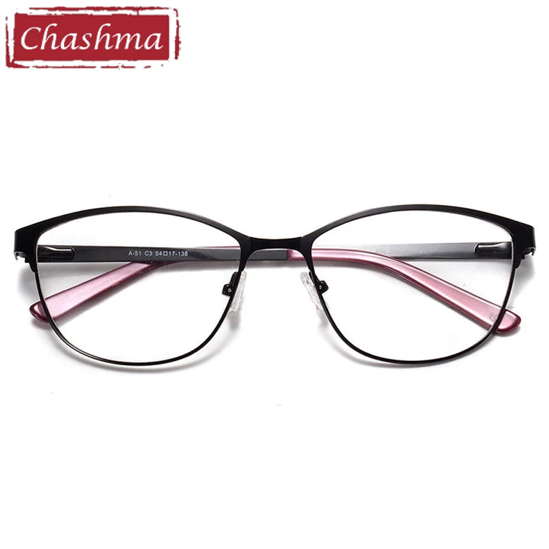 Chashma Women's Full Rim Square Cat Eye Alloy Eyeglasses 41151 Full Rim Chashma   