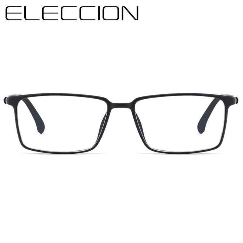 Eleccion Unisex Full Rim Square Ultem Eyeglasses 9810 Full Rim Eleccion