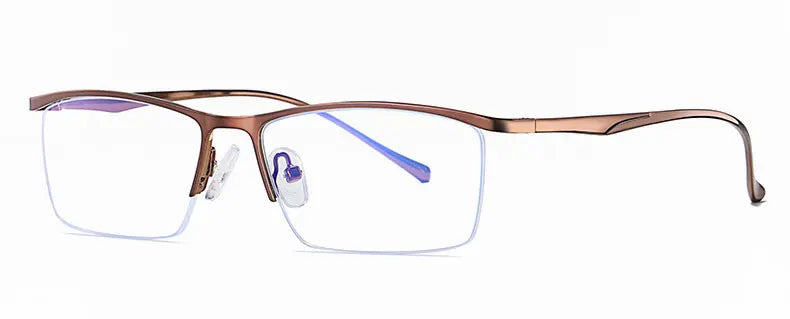 Hotochki 5910 men's semi rim alloy prescription eyeglasses — view 6
