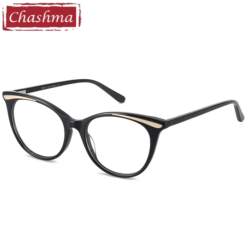 Chashma Ottica Women's Full Rim Square Cat Eye Acetate Eyeglasses 110423 Full Rim Chashma Ottica