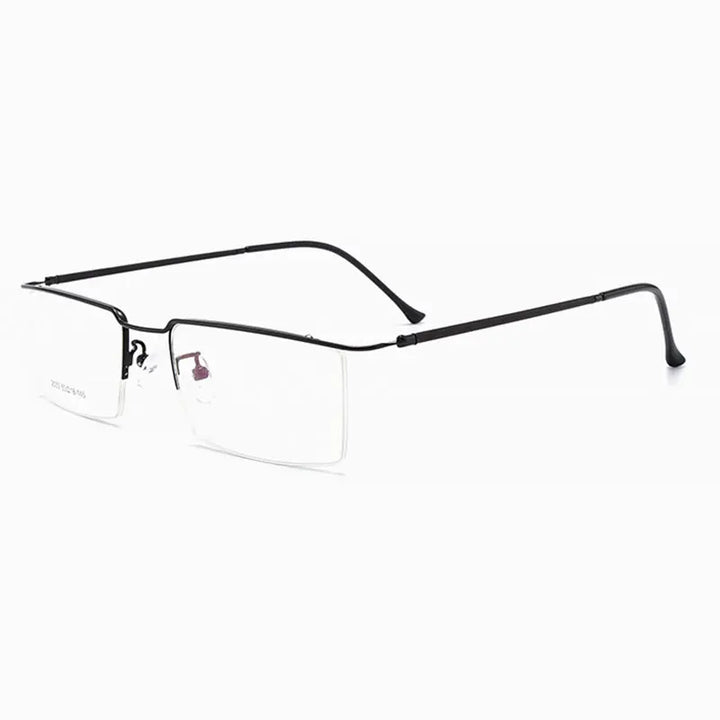 Hotochki Women's Semi Rim Square Brow Line Alloy Eyeglasses 25337