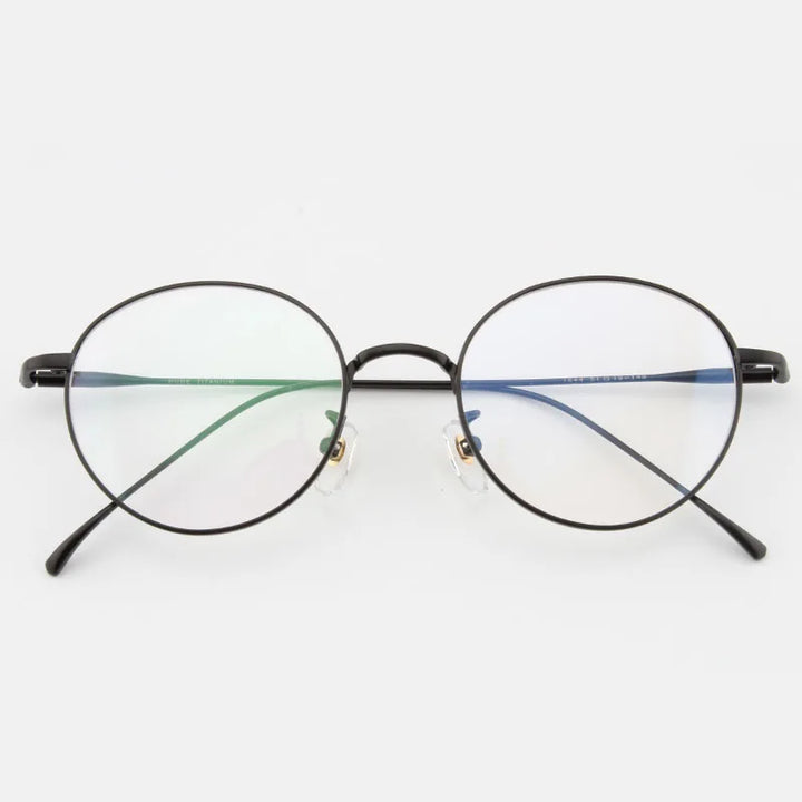 Muzz 61440 unisex round pure titanium prescription eyeglasses — view 4