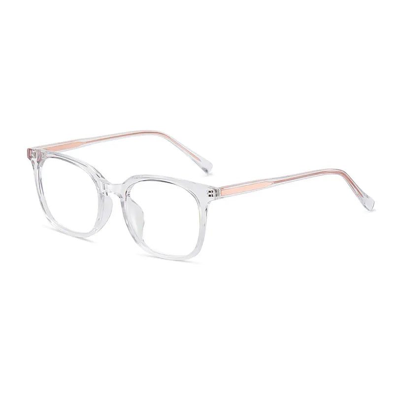 Hotony Women's Full Rim Square Acetate Tr 90 Eyeglasses 90139