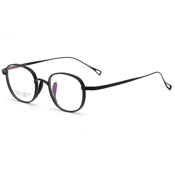 Muzz Unisex Full Rim Oval Square Titanium Eyeglasses 210518