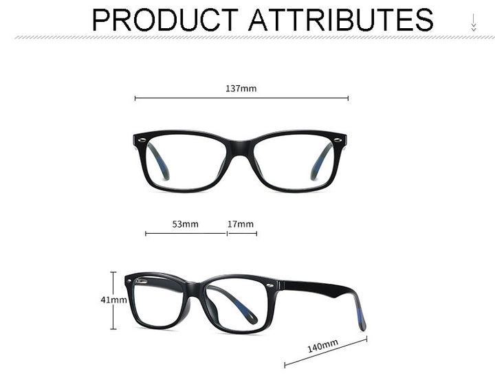 Hotochki Women's Full Rim Square Tr 90 Alloy Eyeglasses 623193