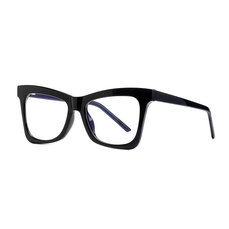 Hotochki Womens Full Rim Cat Eye Plastic Eyeglasses 2042 Full Rim Hotochki black  