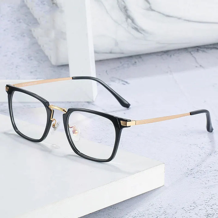 Hotochki Women's Full Rim Square Tr 90 Alloy Eyeglasses 62142