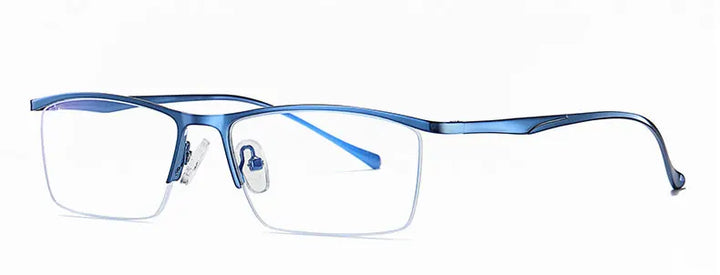 Hotochki 5910 men's semi rim alloy prescription eyeglasses — view 10