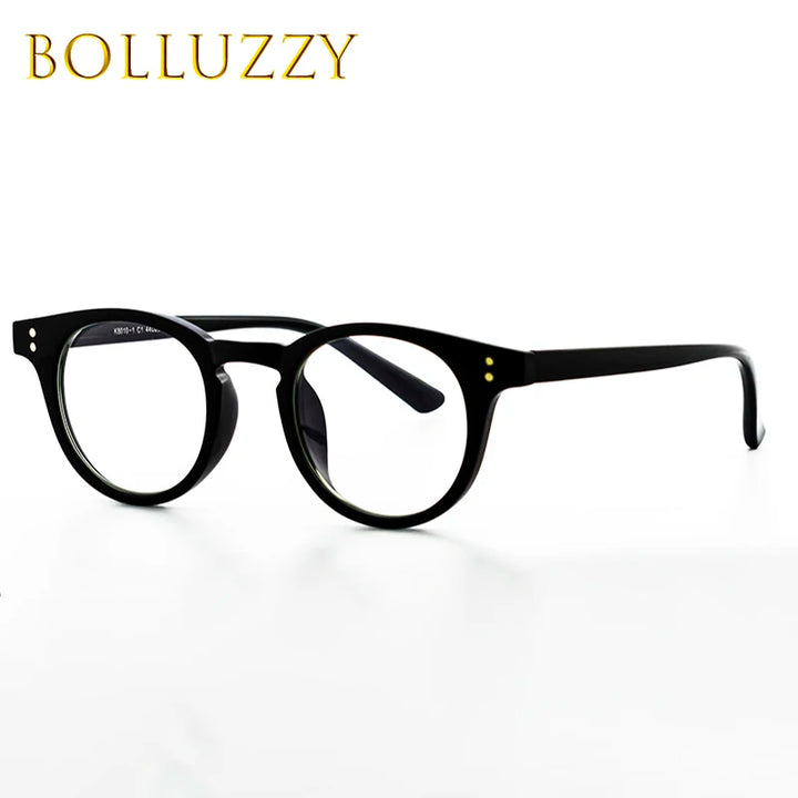 Bolluzzy Women's Full Rim Thick Round Acetate Eyeglasses 4438 Full Rim Bolluzzy   