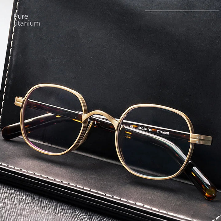 Muzz Women's Full Rim Oval Square Titanium Acetate Eyeglasses 510518