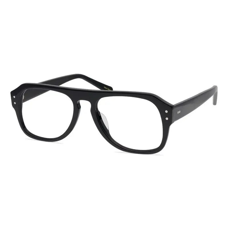 Aimee Men's Full Rim Square Brow Line Acetate Eyeglasses 9539 Full Rim Aimee   