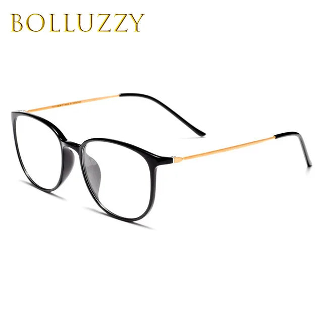 Bolluzzy Women's Full Rim Square Tr 90 Titanium Eyeglasses 5118 Full Rim Bolluzzy   