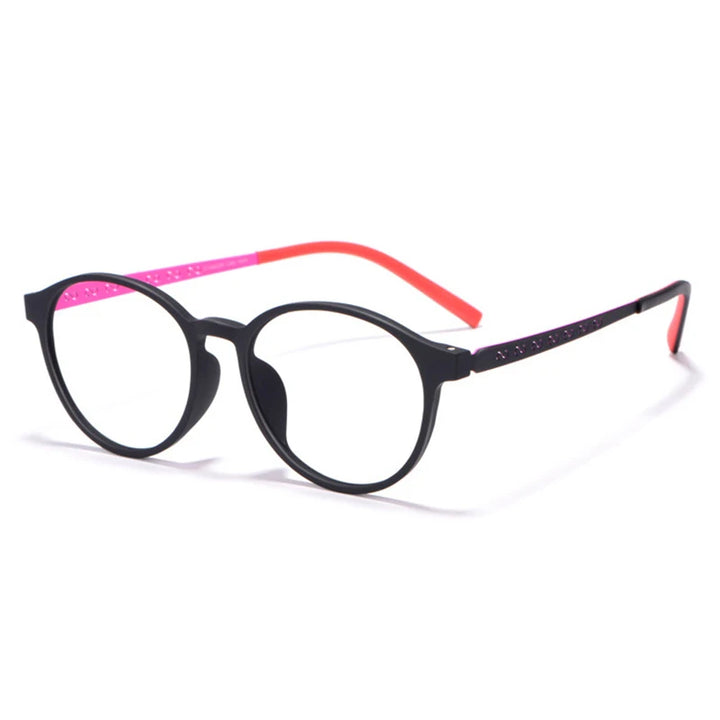 Hotony Unisex Full Rim Round Titanium Prescription Eyeglasses 8868 size chart