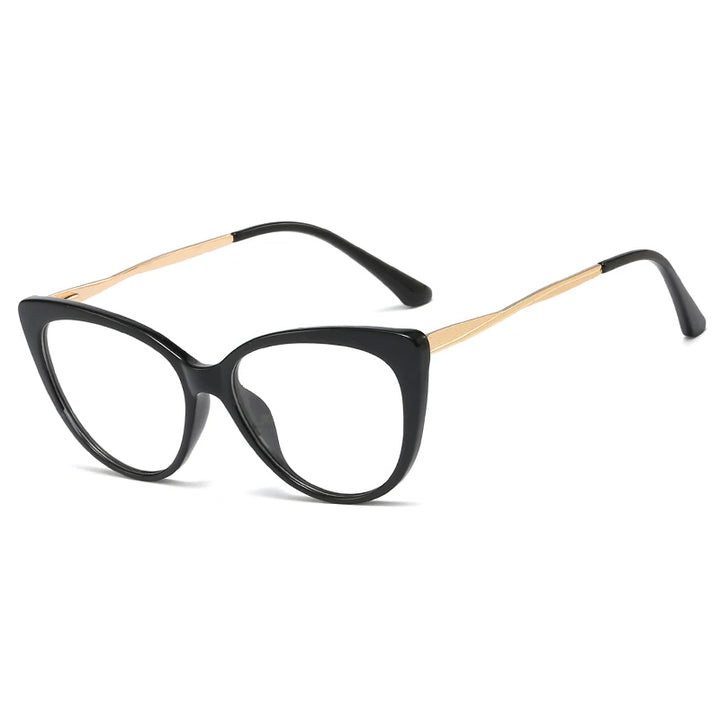 Reven Jate Women's Full Rim Oval Cat Eye Tr 90 Alloy Eyeglasses 92388