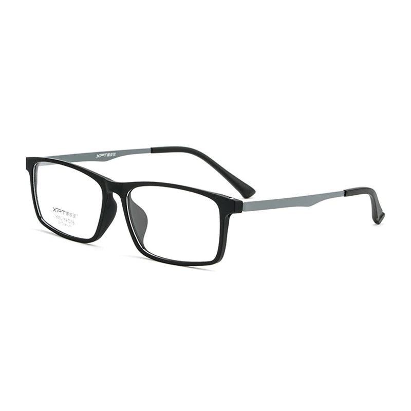 Hotony Unisex Full Rim Big Square Tr 90 Titanium Eyeglasses 89830