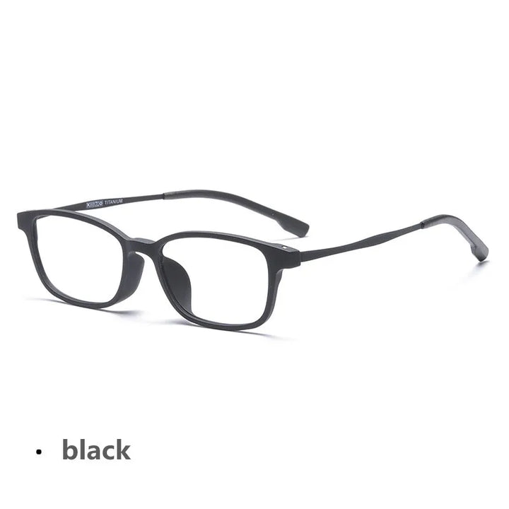 Kocolior Women's Full Rim Small Square Tr 90 Titanium Eyeglasses V1001 Full Rim Kocolior Black China 