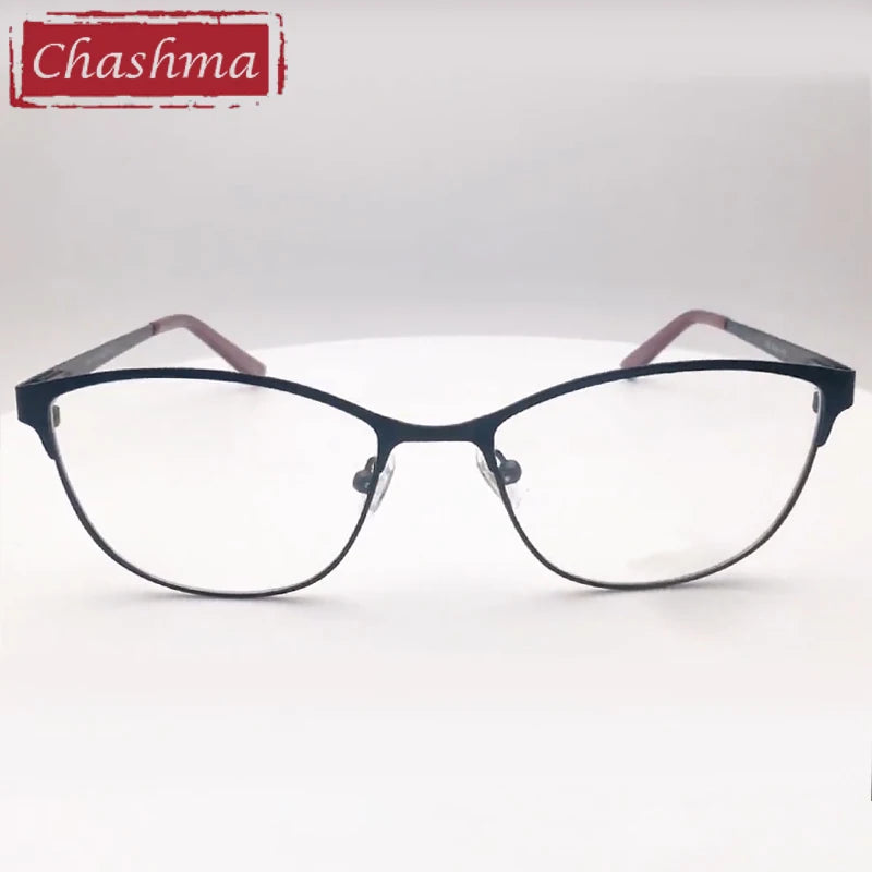 Chashma Women's Full Rim Square Cat Eye Alloy Eyeglasses 41151 Full Rim Chashma   