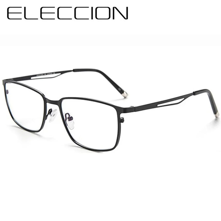 Eleccion Women's Full Rim Square Alloy Eyeglasses 13818 Full Rim Eleccion