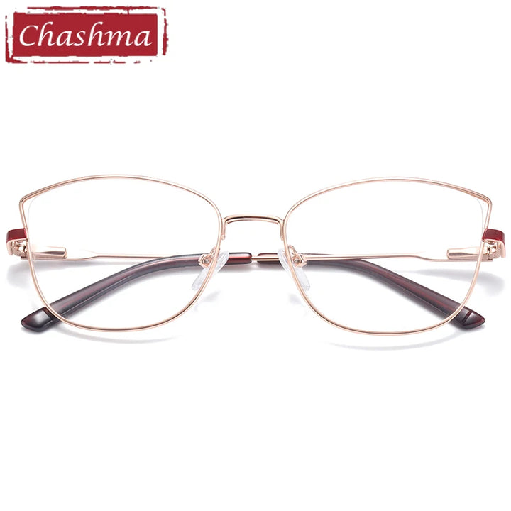 Chashma Women's Full Rim Square Cat Eye Alloy Eyeglasses 41121 Full Rim Chashma   