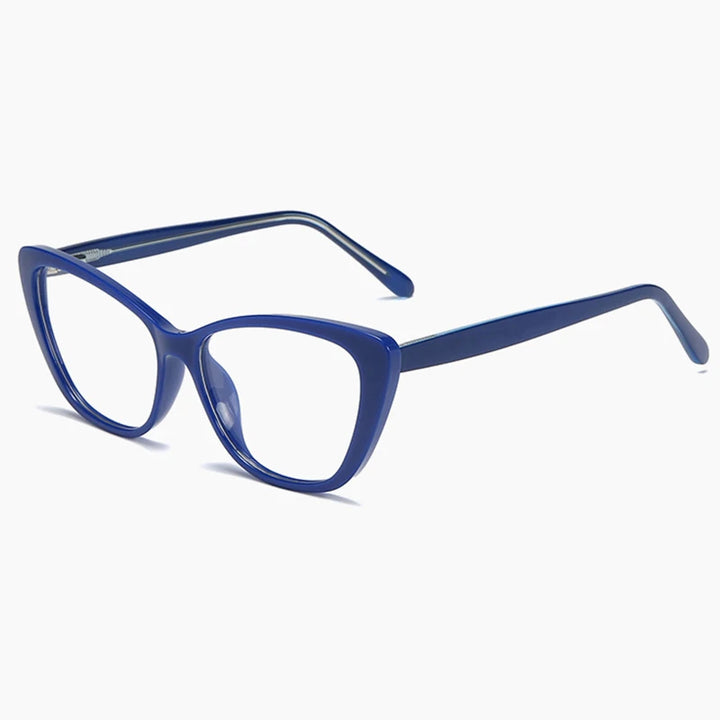 Hotony Women's Full Rim Square Cat Eye Pc Alloy Eyeglasses 72004