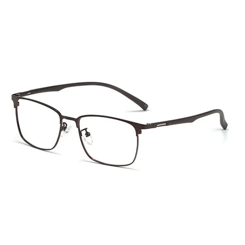 Handoer Unisex Full Rim Square Alloy Eyeglasses Spring Hinges 89027 Full Rim Handoer   