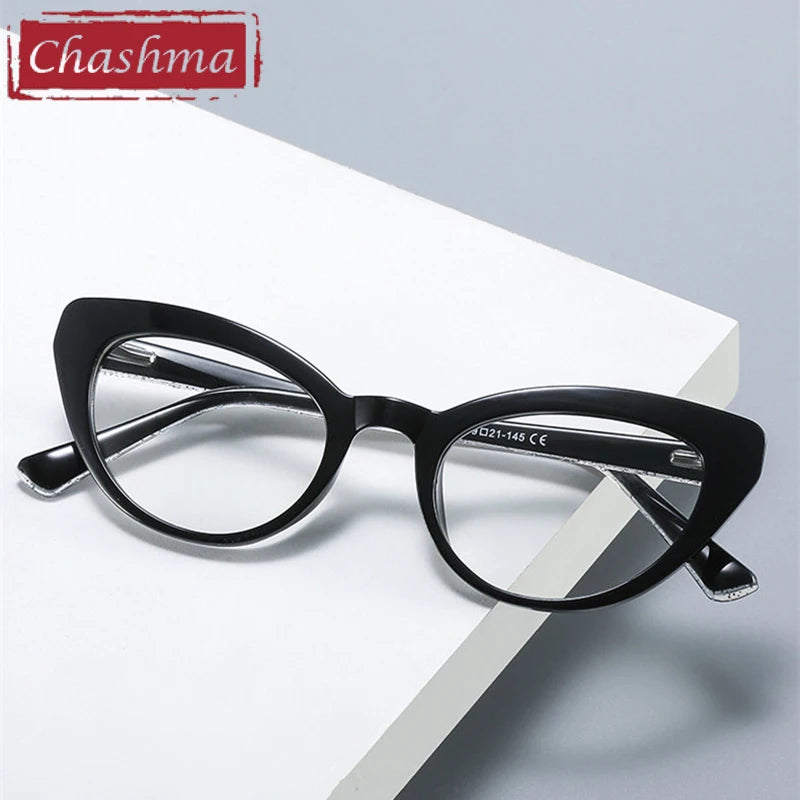 Chashma Women's Full Rim Oval Cat Eye Acetate Eyeglasses 882012