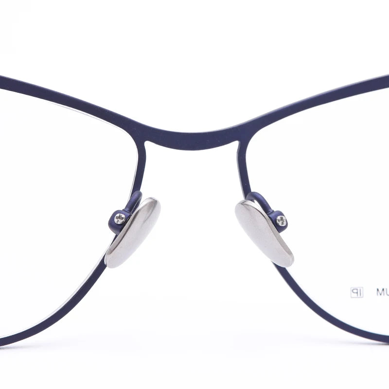 Muzz 7755-1 women's cat eye pure titanium eyeglasses — view 10
