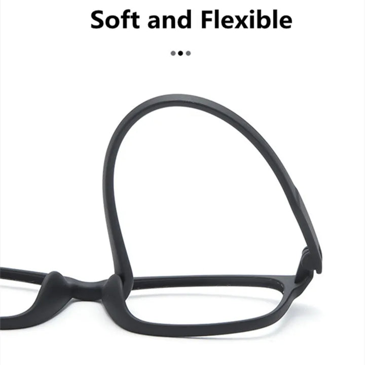 Kocolior Unisex Full Rim Square Tr 90 Hyperopic Reading Glasses 66011 Reading Glasses Kocolior   