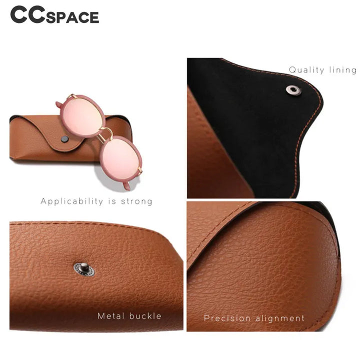 CCspace Unisex Faux Leather Eyeglass Case 8007 Case CCspace Case   