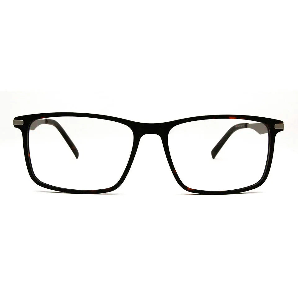 Esnbie Unisex Full Rim Square Acetate Titanium Eyeglasses 20091 Full Rim Esnbie   