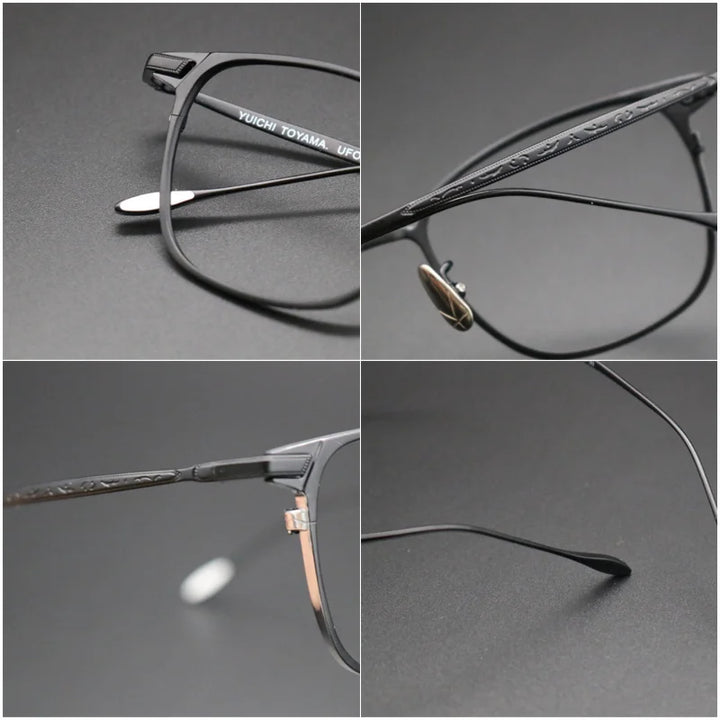 Aimee Unisex Full Rim Square Titanium Eyeglasses 251201 Full Rim Aimee   