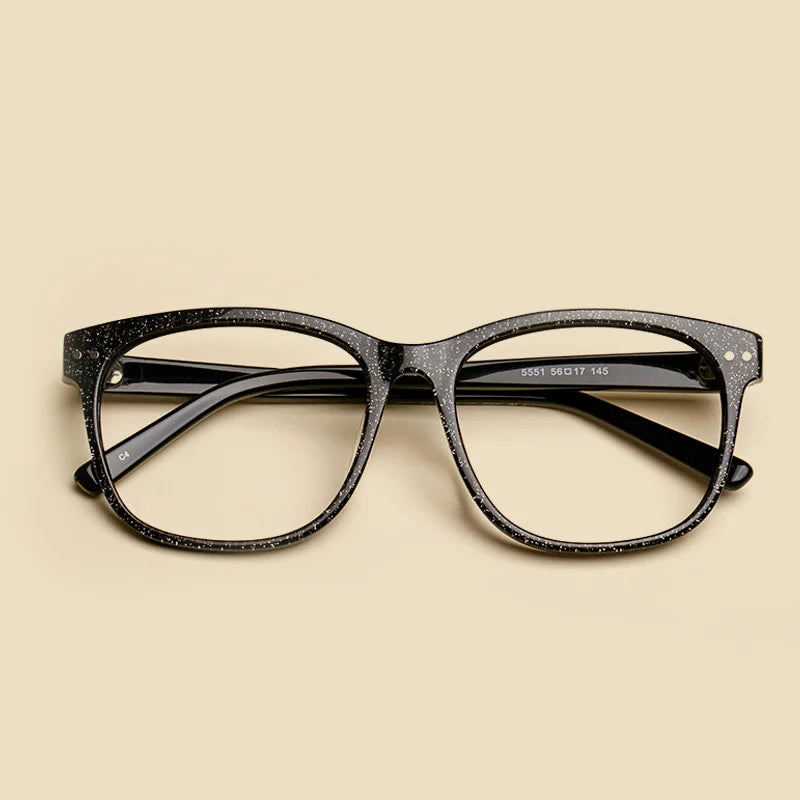 Oveliness Unisex Full Rim Square Titanium Acetate Eyeglasses 55514