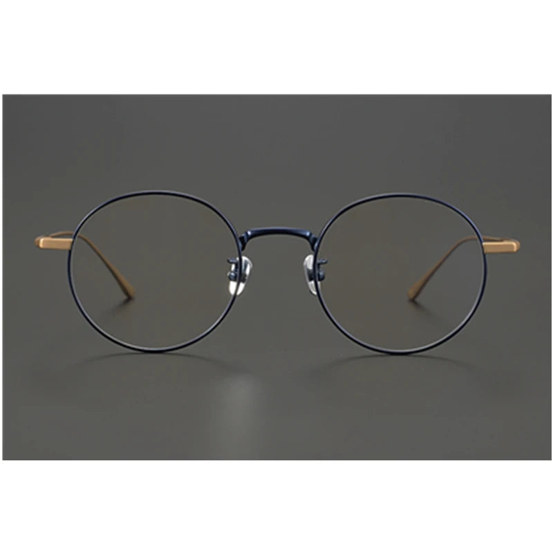 Aimee Unisex Full Rim Round Titanium Eyeglasses 1083 Full Rim Aimee   