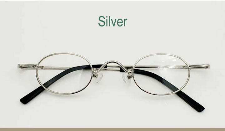 Yujo Women's Full Rim Oval Alloy Eyeglasses 3829 Full Rim Yujo Silvery CHINA