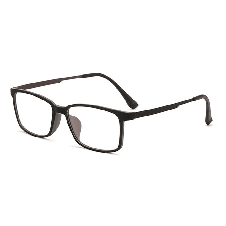 Hotony Unisex Full Rim Square Tr 90 Titanium Eyeglasses 3063 Full Rim Hotony GRAY  