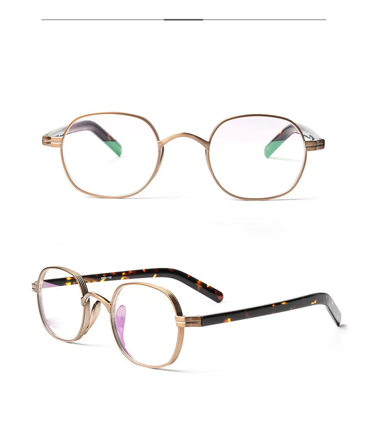 Muzz Women's Full Rim Oval Square Titanium Acetate Eyeglasses 510518
