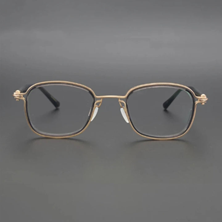 Aimee Unisex Full Rim Square Titanium Acetate Eyeglasses 14622 Full Rim Aimee   