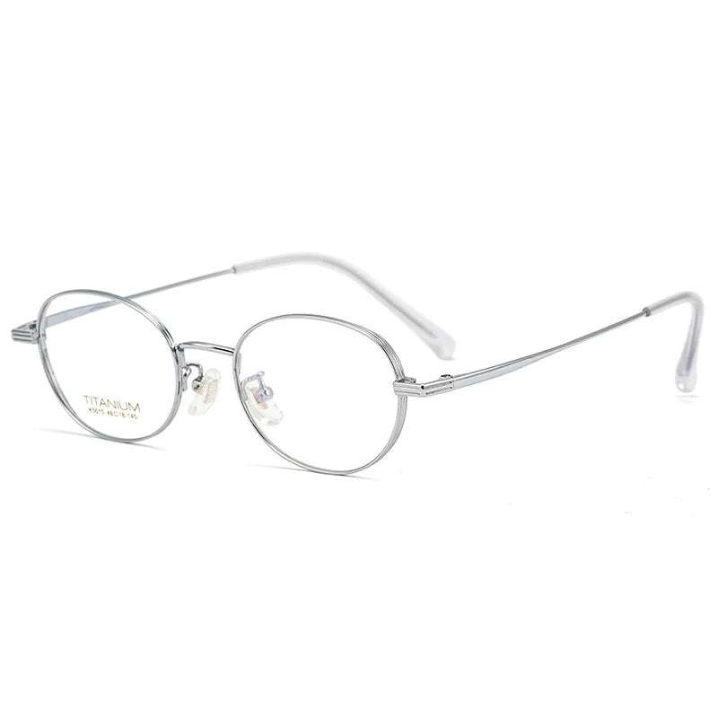 Muzz Unisex Full Rim Oval Square Titanium Acetate Eyeglasses 45015