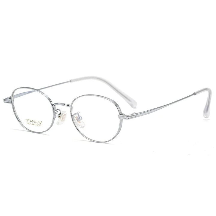 Muzz Unisex Full Rim Oval Square Titanium Acetate Eyeglasses 45015