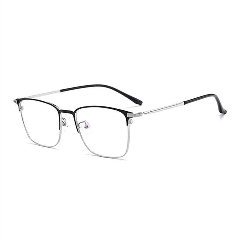 Kocolior Unisex Full Rim Square Alloy Eyeglasses 39147 Full Rim Kocolior   
