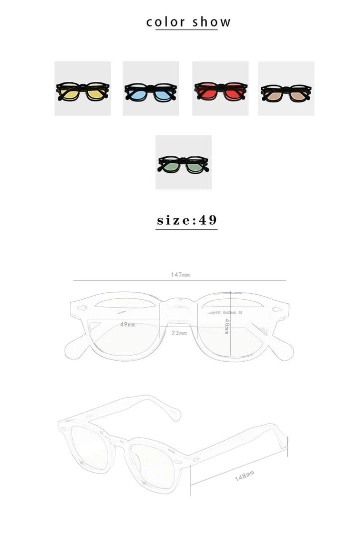 Hewei Unisex Full Rim Square Acetate Sunglasses 0002 Sunglasses Hewei   
