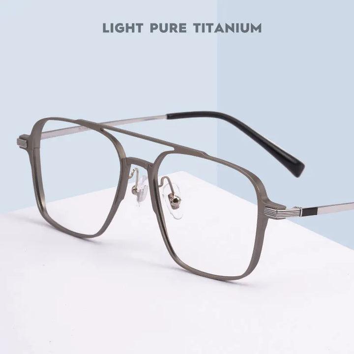 Handoer Unisex Full Rim Big Alloy Prescription Eyeglasses 5053 size chart