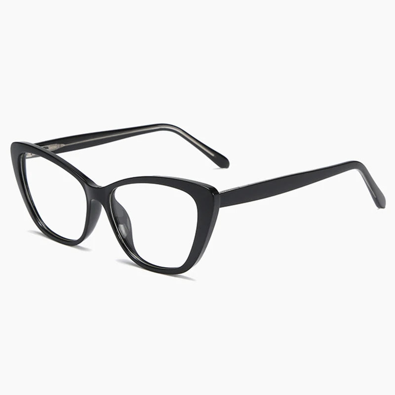 Hotony Women's Full Rim Square Cat Eye Pc Alloy Eyeglasses 72004