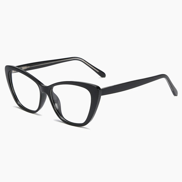 Hotony Women's Full Rim Square Cat Eye Pc Alloy Eyeglasses 72004