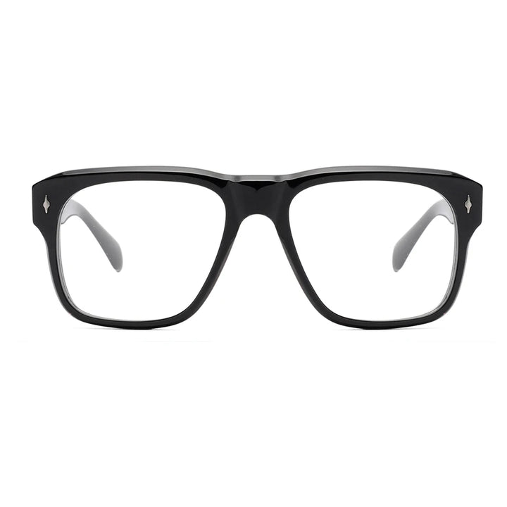 Esnbie Unisex Full Rim Square Acetate Eyeglasses 13641 Full Rim Esnbie   