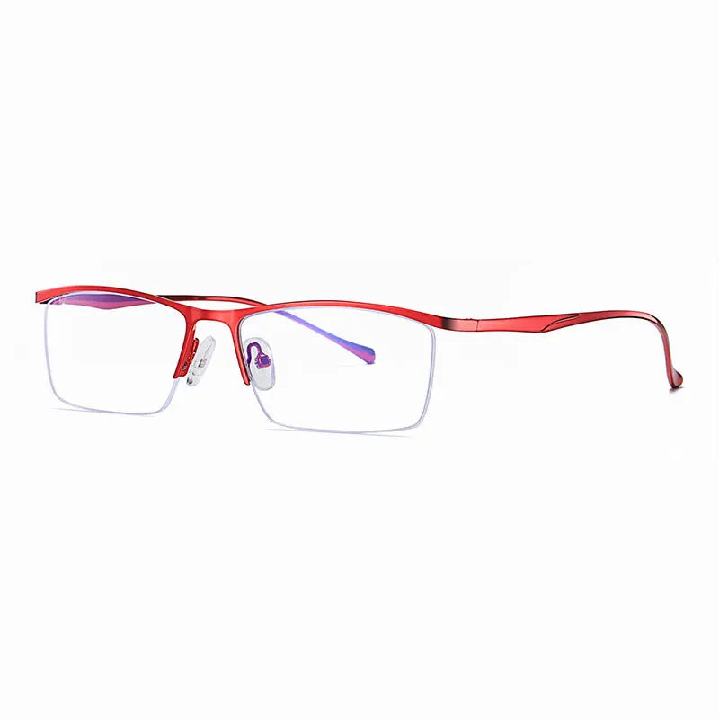 Hotochki 5910 men's semi rim alloy prescription eyeglasses — view 13