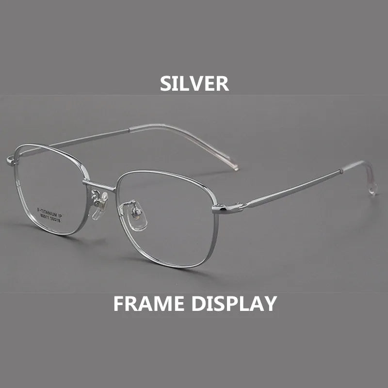 Kocolior Unisex Full Rim Irregular Square Alloy Hyperopic Reading Glasses 80011 Reading Glasses Kocolior